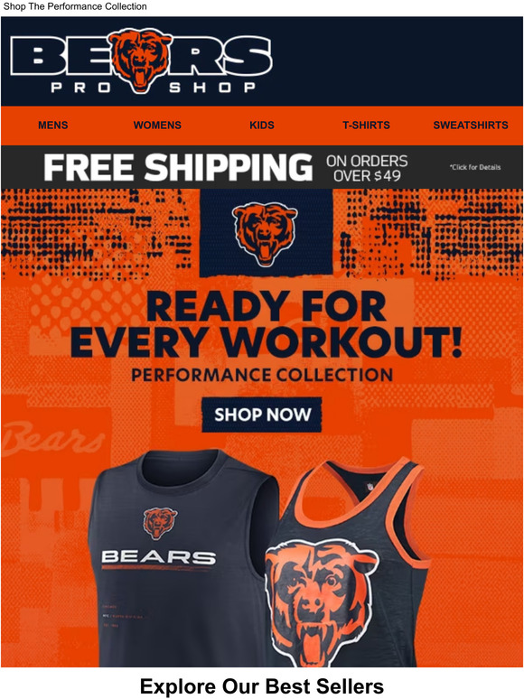 Chicago Bears NFL Shop eGift Card ($10 - $500)