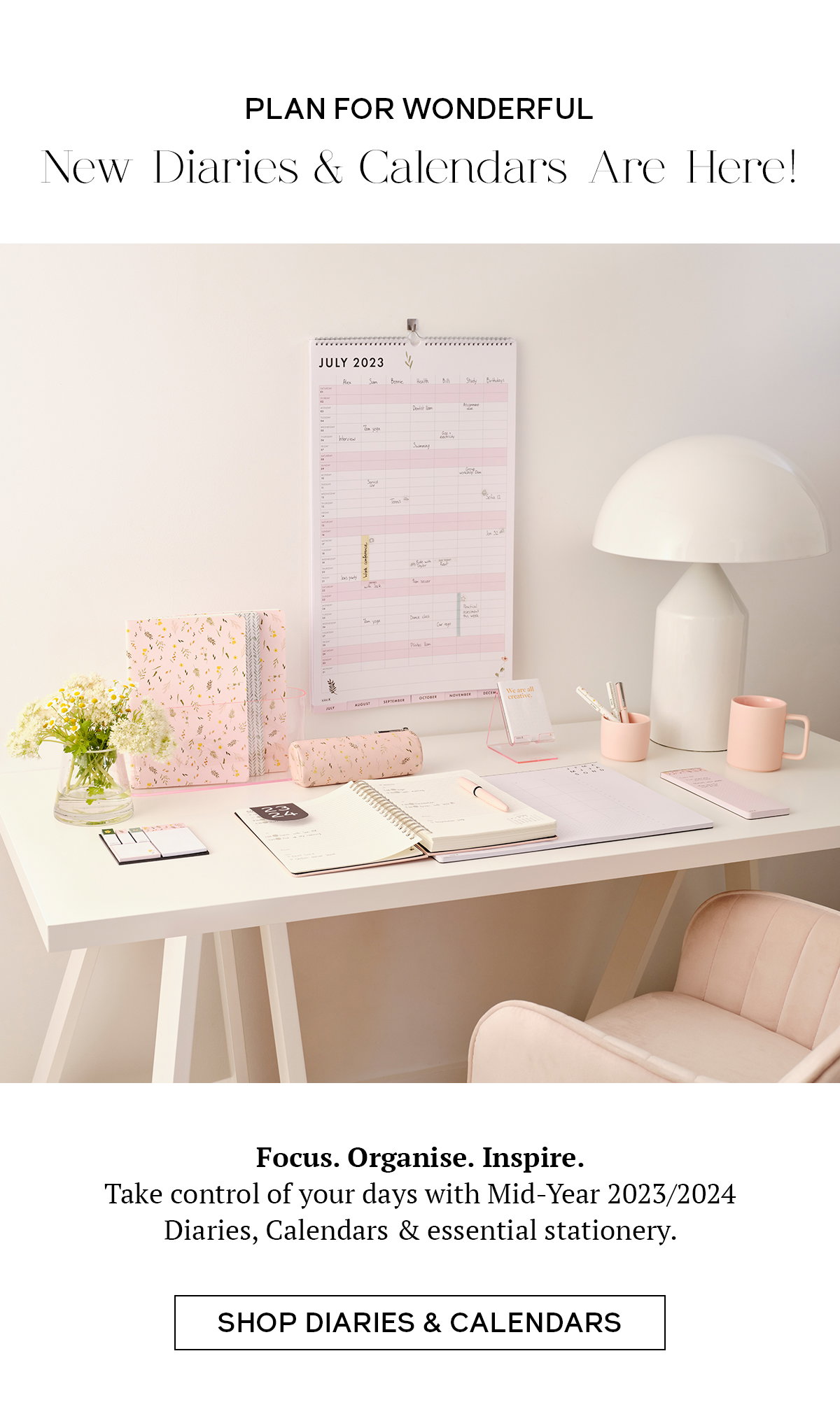 Shop new diaries & calendars