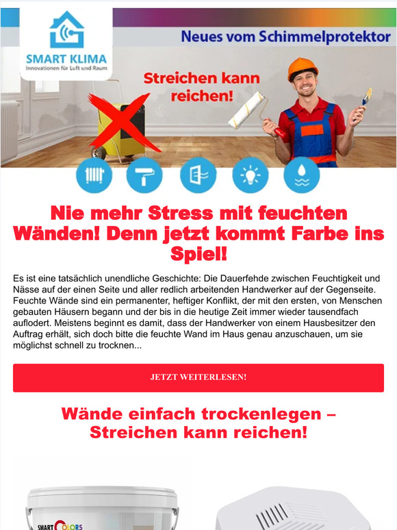 Nie mehr Stress mit feuchten Wänden!