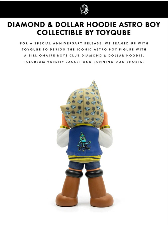 Trending: Diamond & Dollar Hoodie Astro Boy Collectible by Toyqube