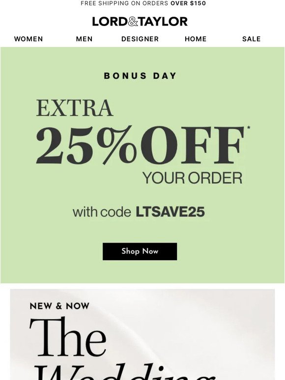 Bonus Day 🎉 Score extra 25% off your order
