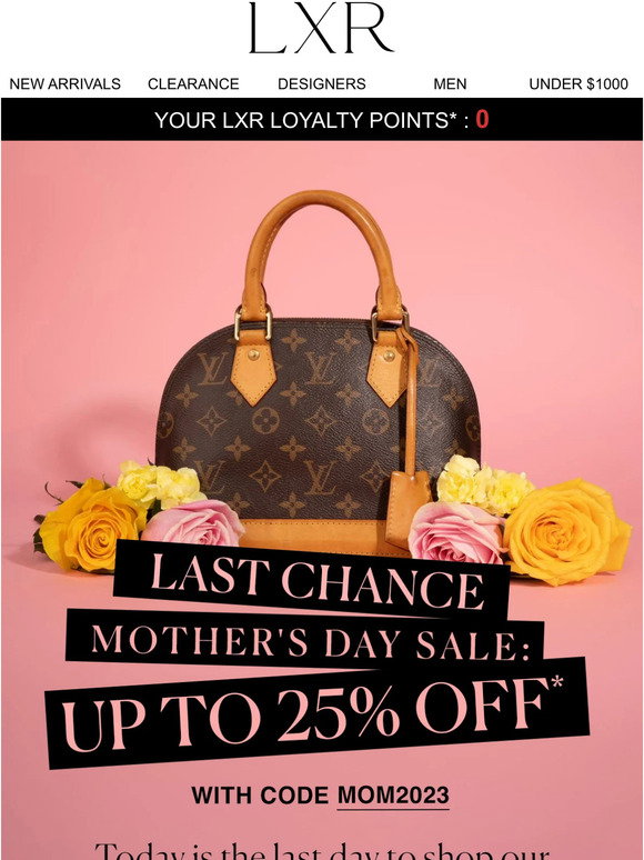 25% off Louis Vuitton - LXR And Co