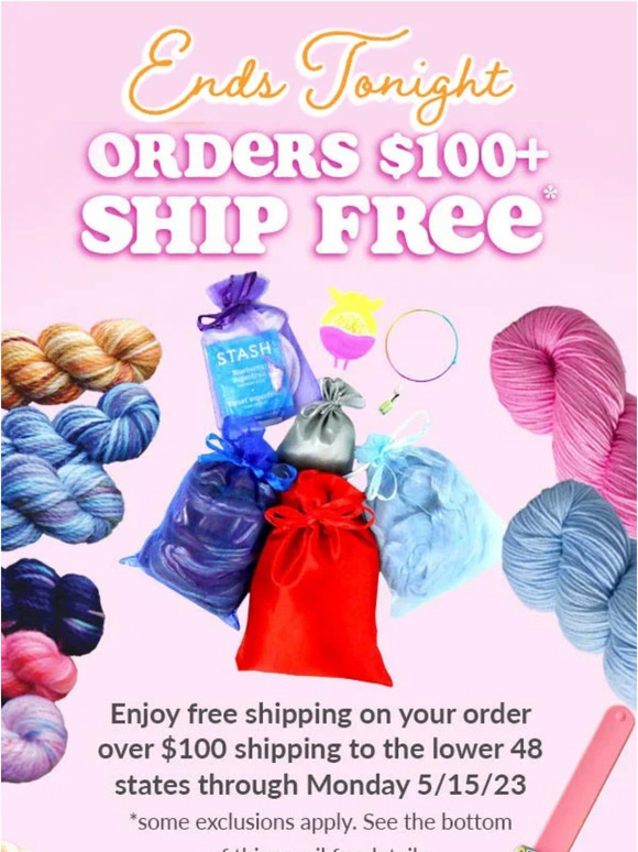 Free Shipping Offer Ends Tonight 🥰