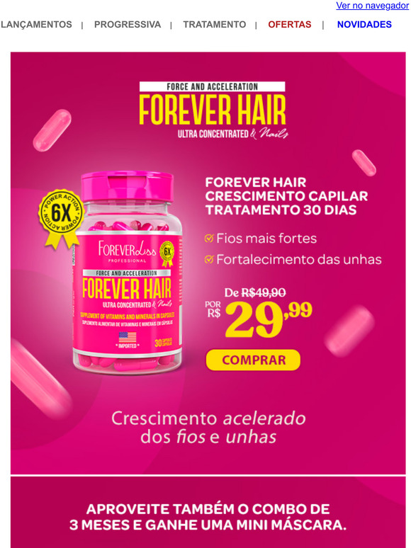 Baixou O Preço: Forever Hair