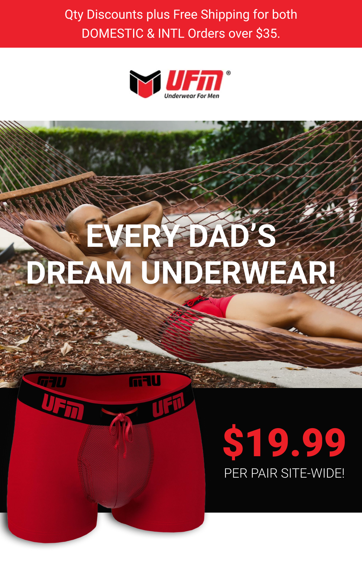 UFM Underwear: UFM Father's Day Sale Starts Now!