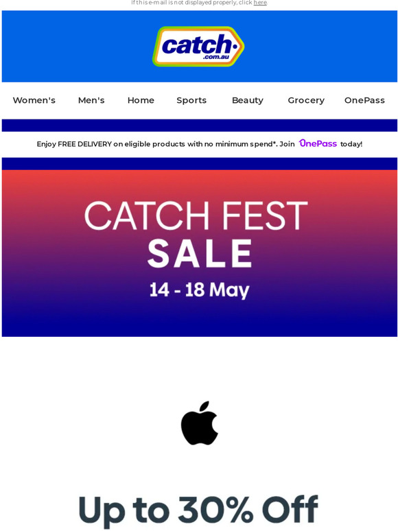 Catch Fest: Apple Bestsellers - Up to 30% Off