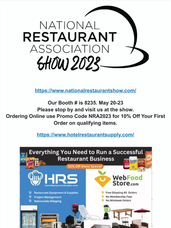 National Restaurant Show - Booth #8235