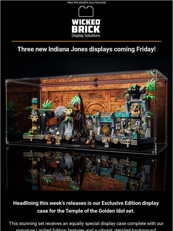 Three Indiana Jones Displays coming Friday 🔥