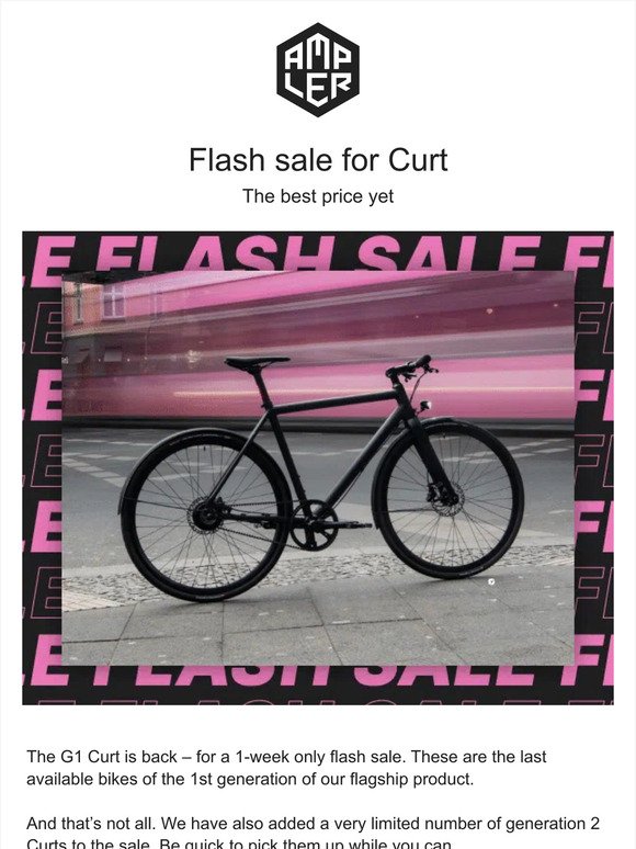 Flash sale for Curt