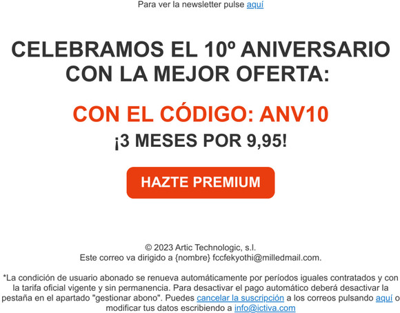 ¡Descubre la SUPER OFERTA  por nuestro 10 cumpleaños!
