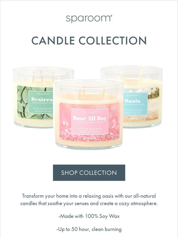 Hey Take a look at our Candle Collection