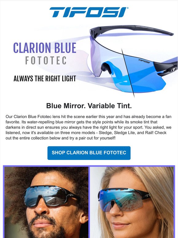 Clarion Blue Fototec - Our New Variable Tint Lens Now on More Frames!