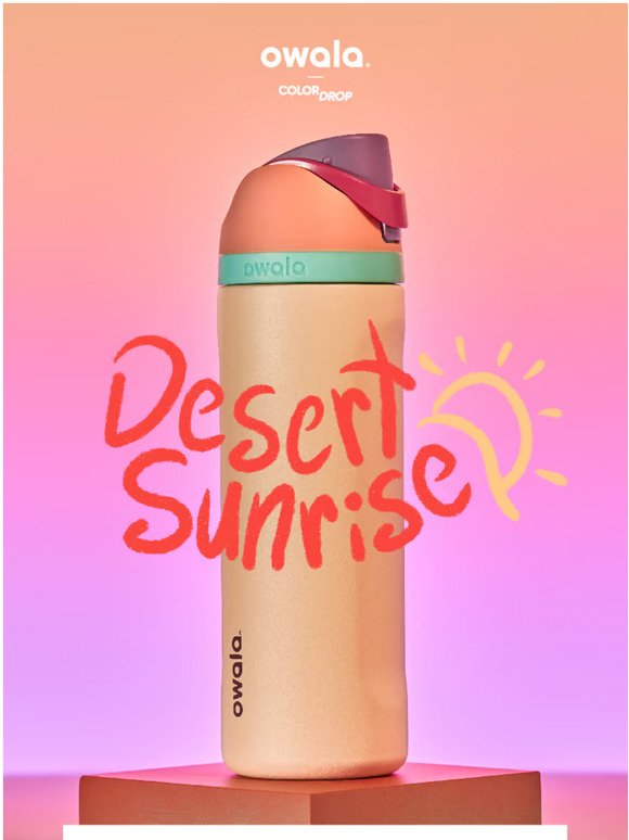 Loving my desert sunrise bottle : r/Owala