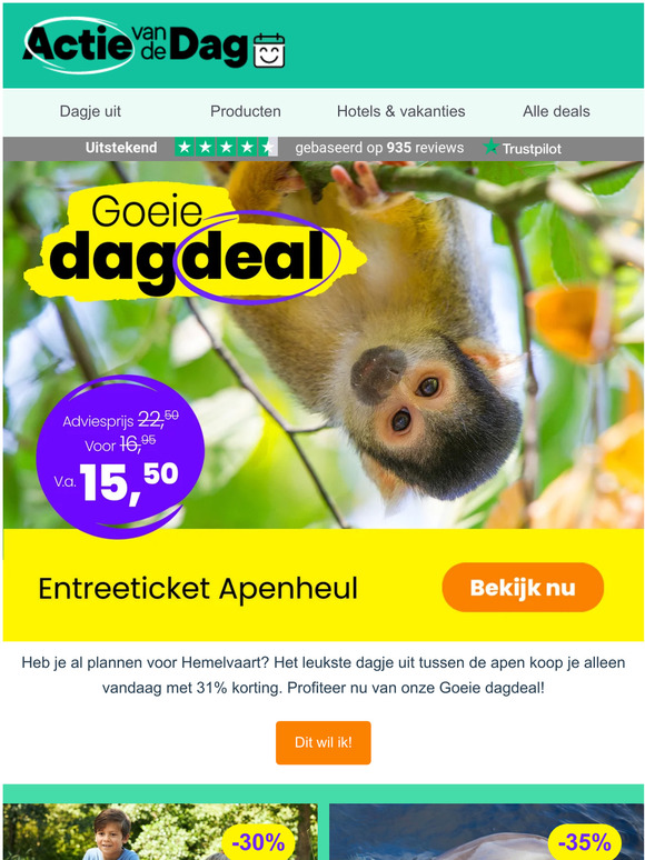 📅 Goeie dagdeal: Apenheul