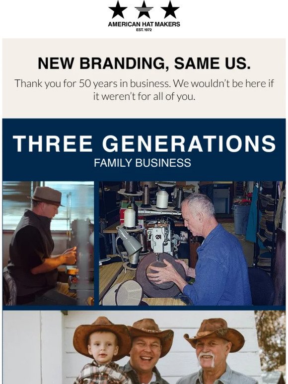 Celebrating three generations in the family business🤠