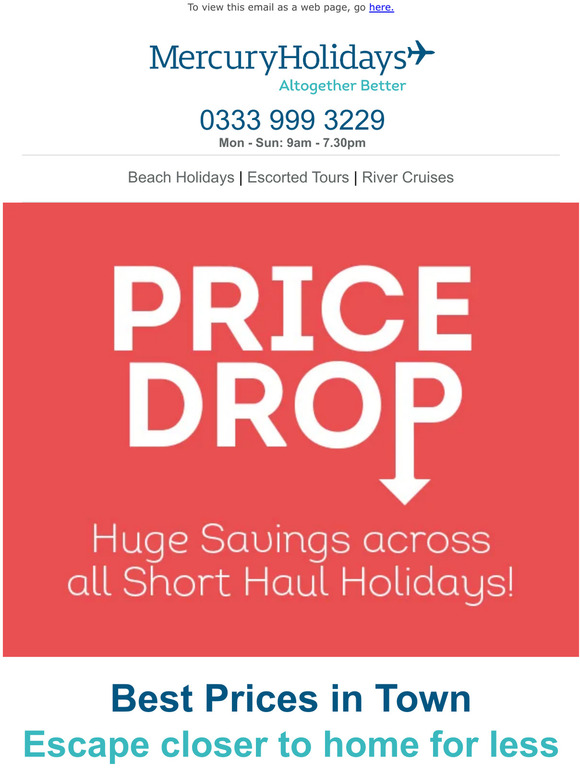 Sizzling Savings with our Short Haul Price Drop!