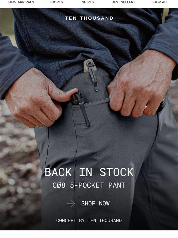 Back In Stock: CØ8 Tactical 5-Pocket Pant