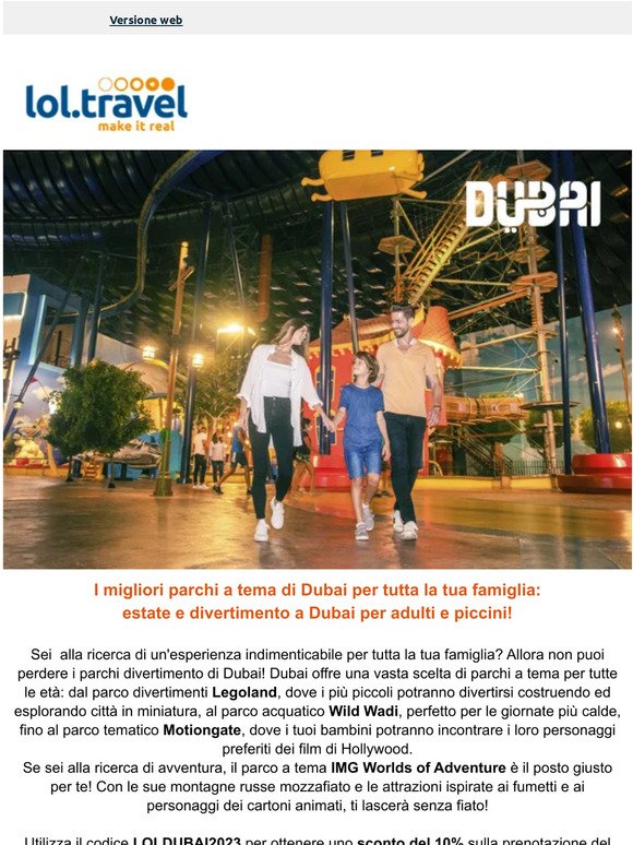 Estate e divertimento per tutta la tua famiglia a Dubai