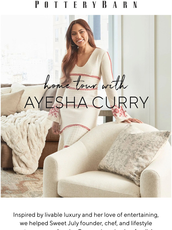 Pottery Barn Inside Ayesha Curry’s home makeover. Milled