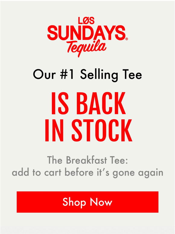 Los Sundays The Breakfast Tee