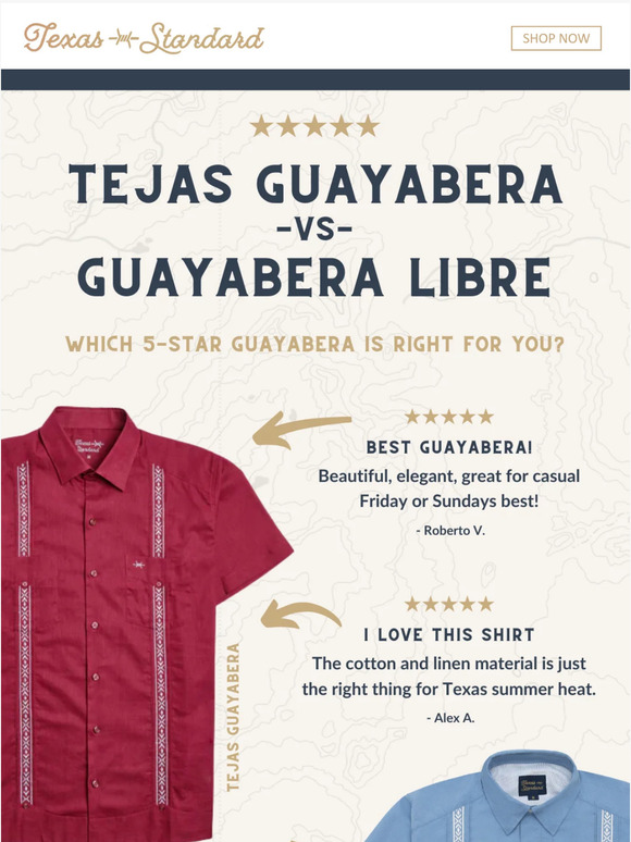 Tejas Guayabera - Benavides