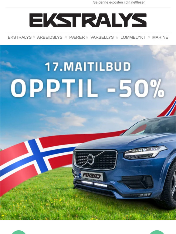 🎉 Siste sjanse - Opptil 50%