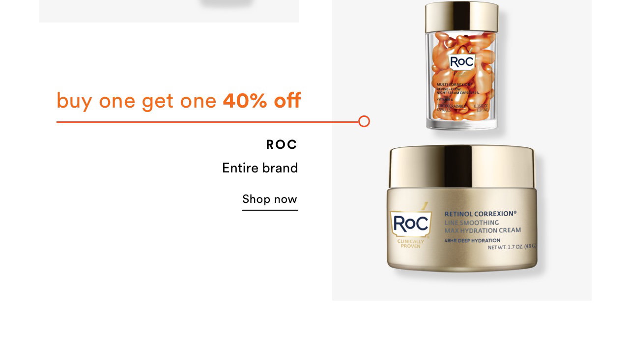 Buy one get one 40% off | RoC | Shop now