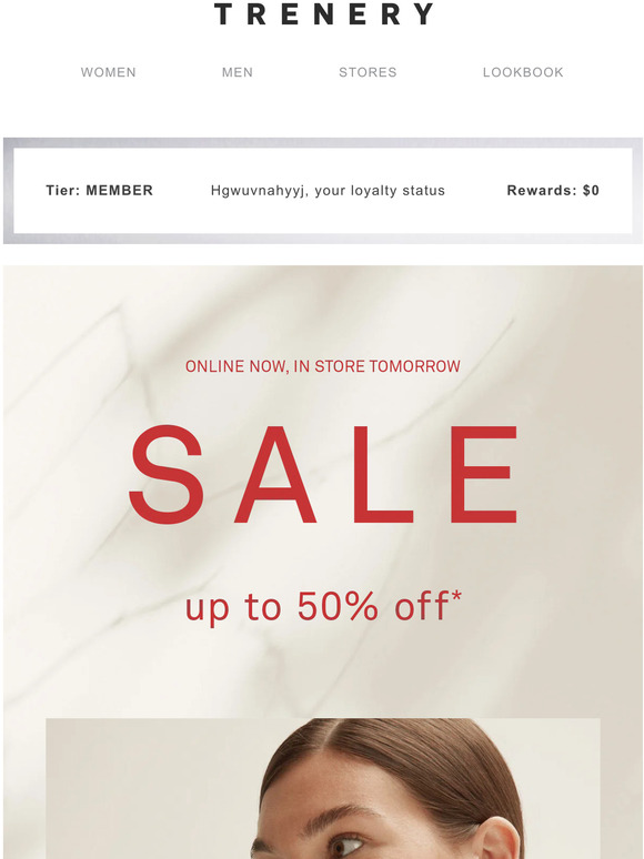 Sale: Up to 50% Off Selected Styles