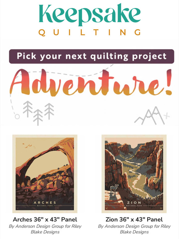 Keepsake Quilting 🗻⛰️ Choose your (quilting) adventure! Milled