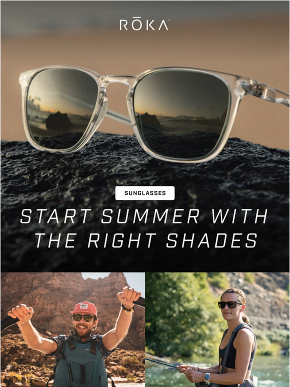 ROKA Try our bestselling sunglasses for any of your summer plans. Milled