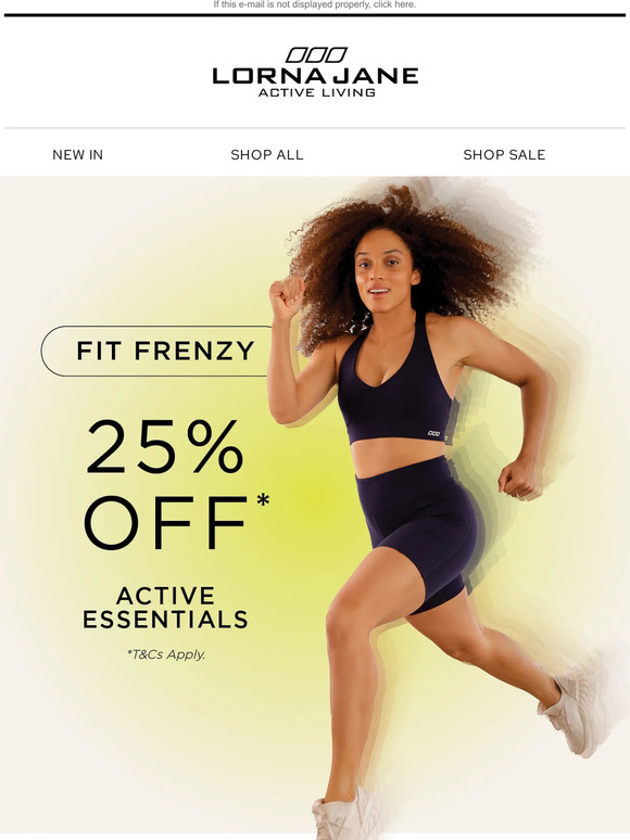 Fit Frenzy starts now! 25% off active essentials 🤩