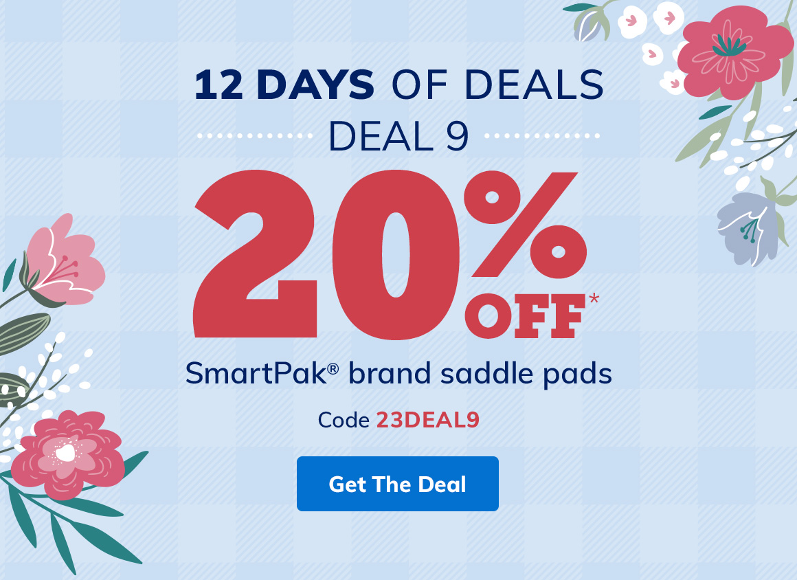 SmartPak Equine DEAL 9 20 OFF Saddle Pads Milled