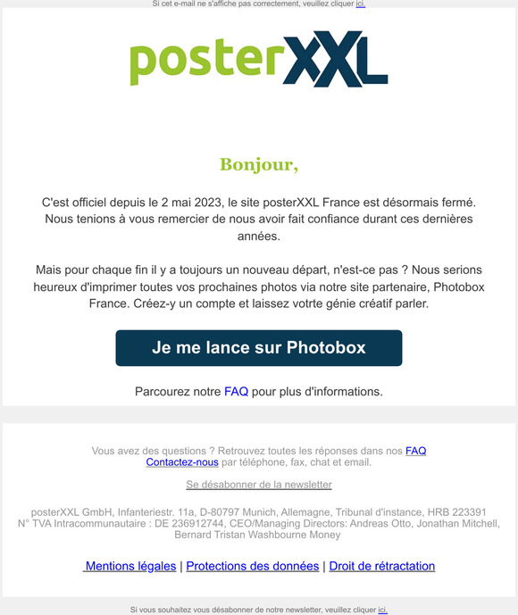 Les dernières heures de posterXXL France