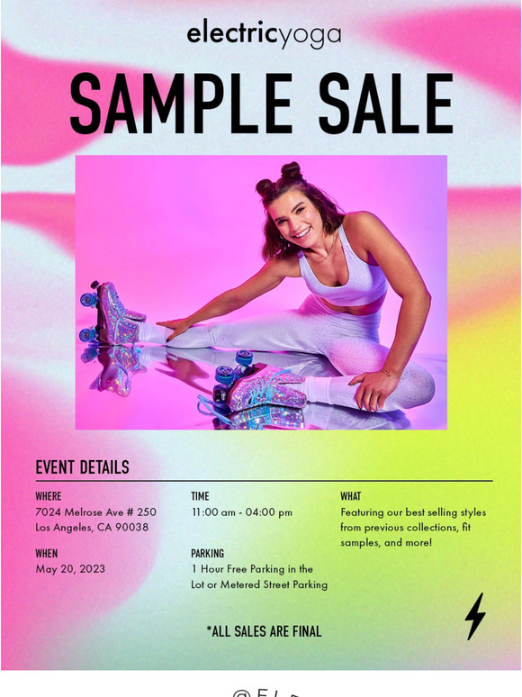 ATTENTION LOS ANGELES! SAMPLE SALE