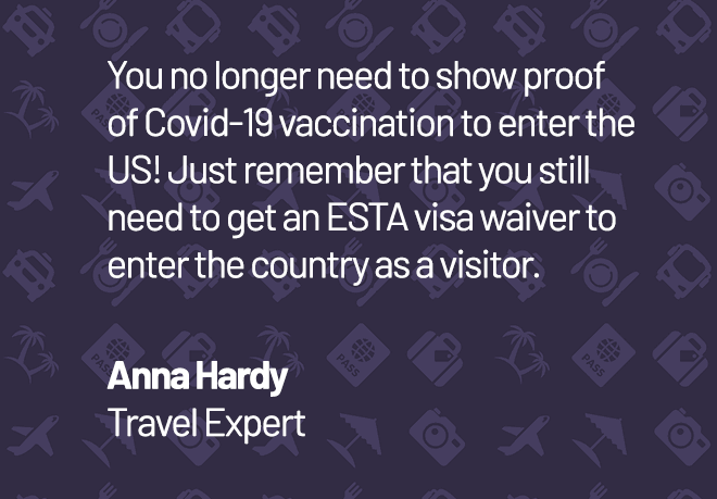 Top tip: The US has dropped its Covid-19 rules