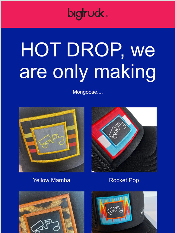 Copy of HOT DROPS for MOM at bigtruck®, Retro Original Hats are on FIRE!!