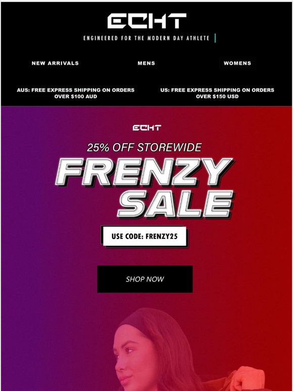 FRENZY is on! 25% OFF STOREWIDE