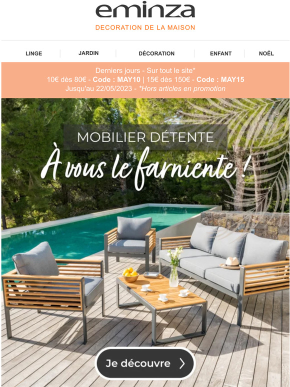 Envie d’une petite pause dans le jardin ?