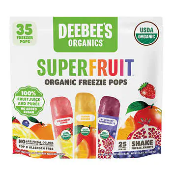 Deebee’s Organics Superfruit Organic Freezie Pops