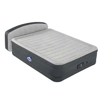 Sealy 18-inch Queen Airbed with Headboard