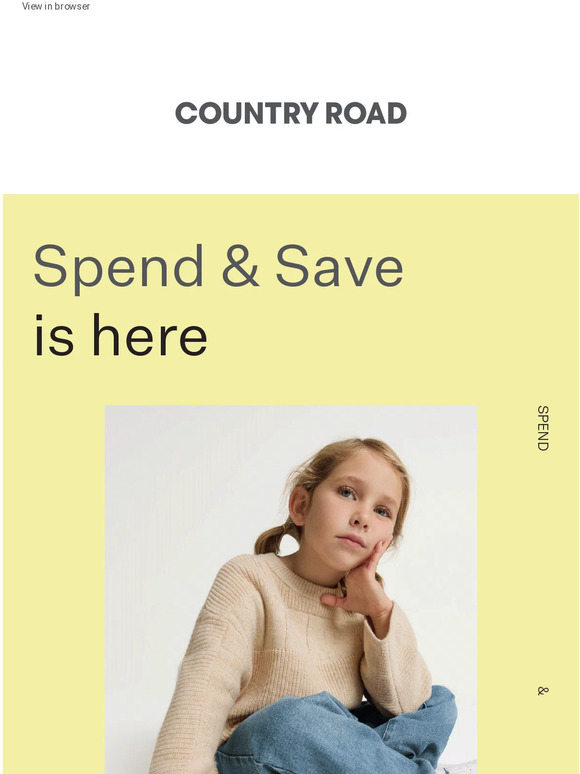 —, Spend & Save is here
