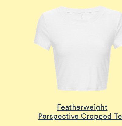 Featherweight Perspective Cropped Tee