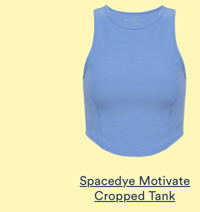Spacedye Motivate Cropped Tank