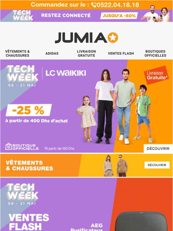 Jumia Maroc 2 🚨 25 additionnels sur Lc Waikiki 🚨 Visible sur le