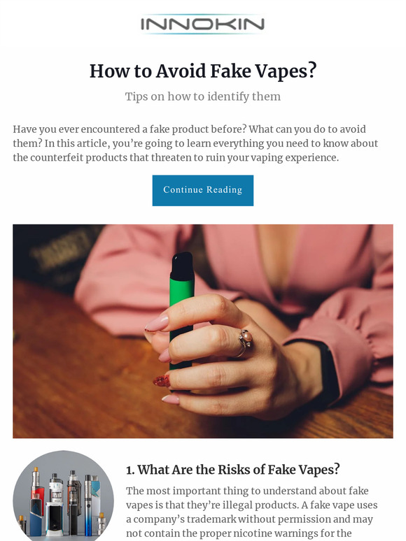 Innokin Technology How to Avoid Fake Vapes? Vaping 101 Milled