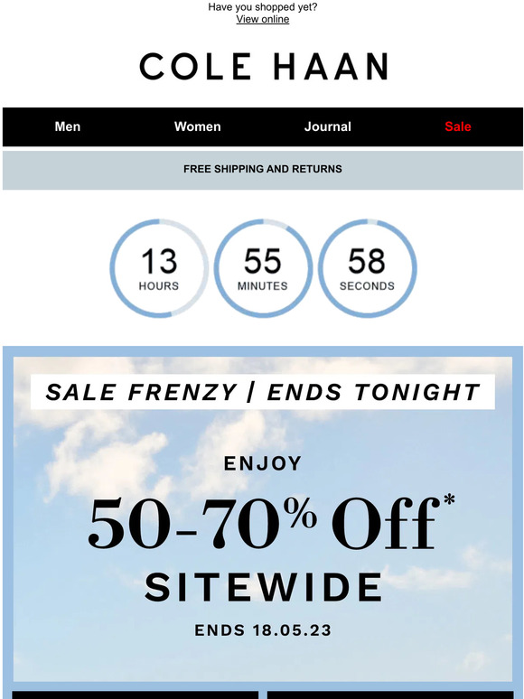 Ends Today: 50-70% OFF SITEWIDE ⏰