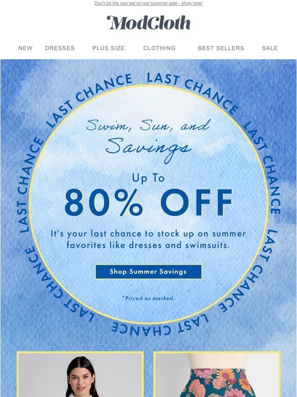 This Is It! Up to 80% Off Is Almost Over  😨