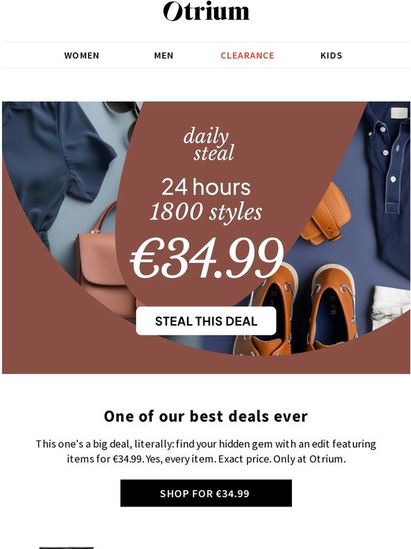 Daily Steal: The €34.99 Edit