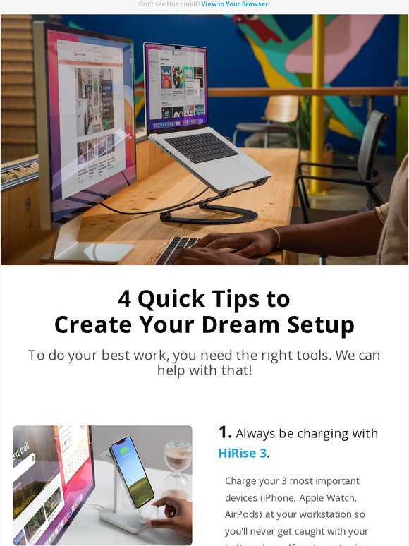 Your dream setup in 4 easy steps...