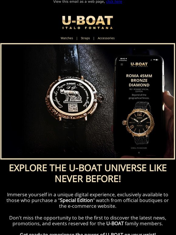 THE U-BOAT UNIVERSE AT YOUR WRIST!